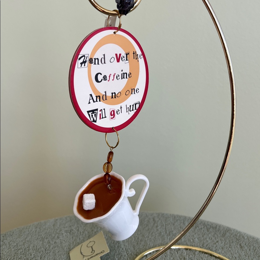 Coffee Themed Hanging Ornament - Picture 4 of 8